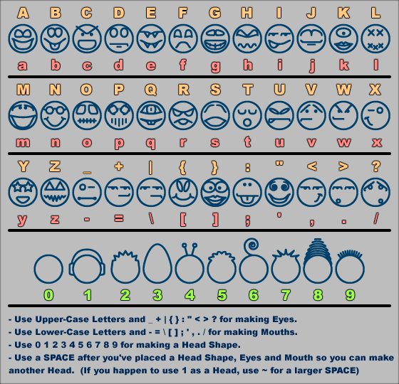 smiley dingbats